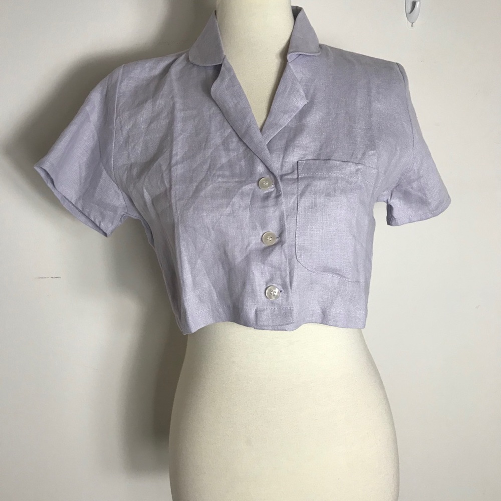 Faithful the Brand Uma Cropped Shirt Laventure